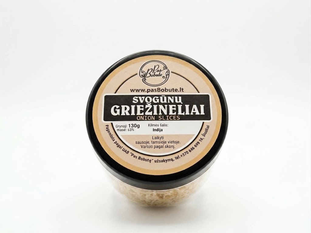 Džiovinti svogūnų griežinėliai „Pas Bobutę“ (130 g)